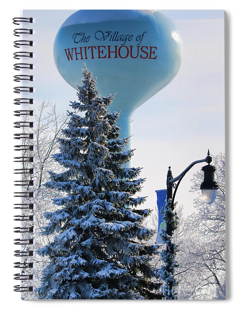 Whitehouse Ohio Spiral Notebook featuring the photograph Whitehouse Water Tower 7361 by Jack Schultz
