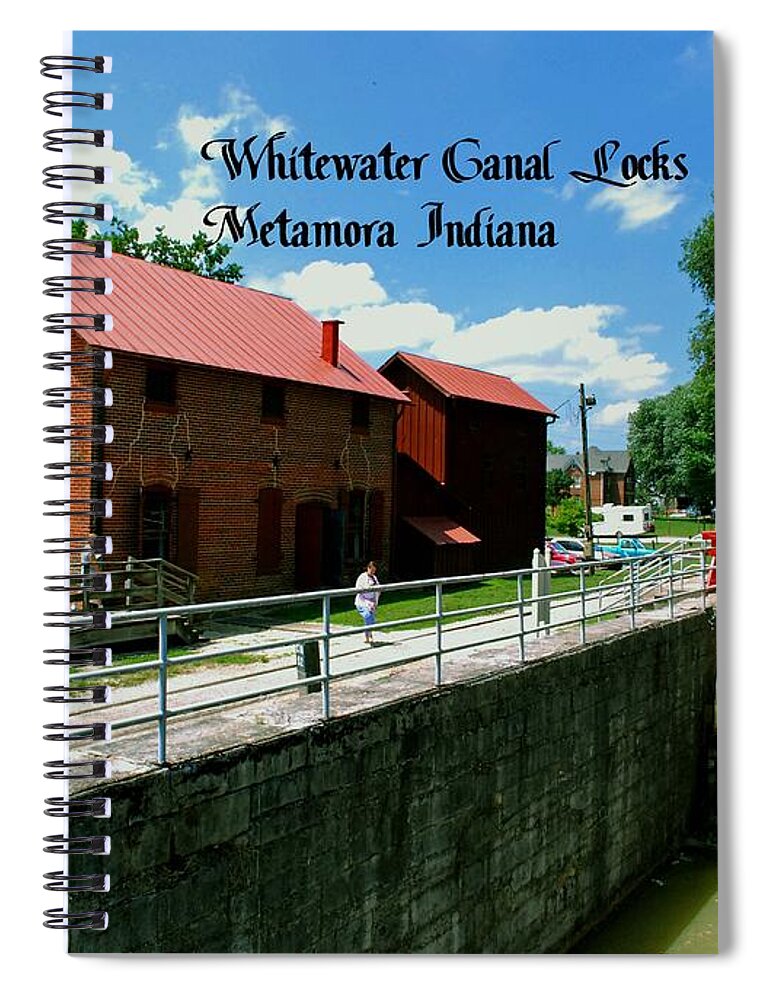 United Spiral Notebook featuring the photograph Whitewater Canal Locks by Gary Wonning
