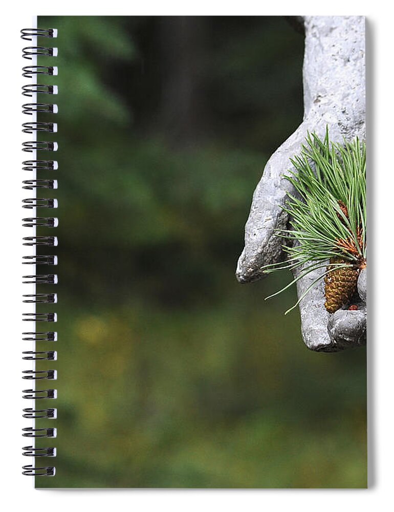 Alberta Spiral Notebook featuring the photograph Why  1917 Canadian Immigrant Memorial by Mary Lee Dereske