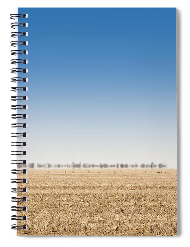 Large Spiral Notebook featuring the photograph Wild Emus by THP Creative