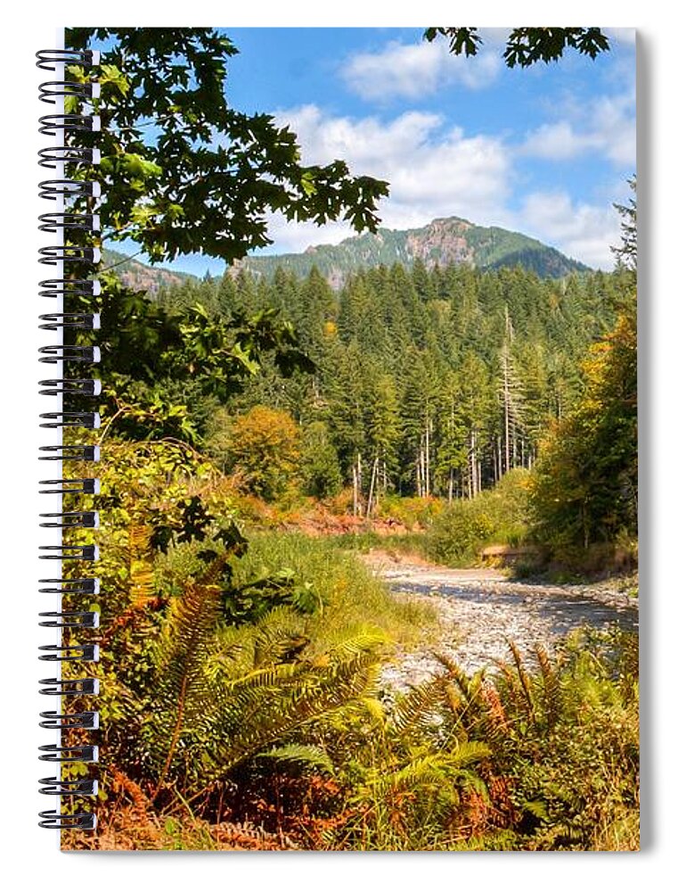 Oregon Landscape Spiral Notebook featuring the photograph Wilson River View 0078 by Kristina Rinell