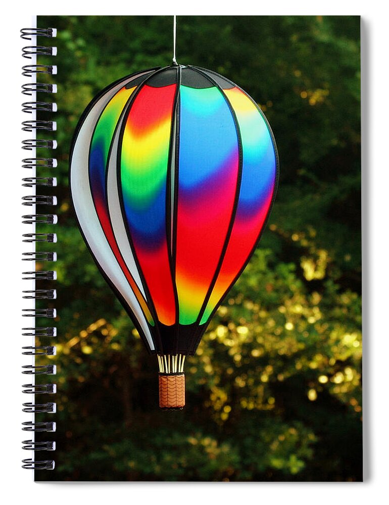 Wind Spiral Notebook featuring the photograph Wind Catcher Balloon by Farol Tomson