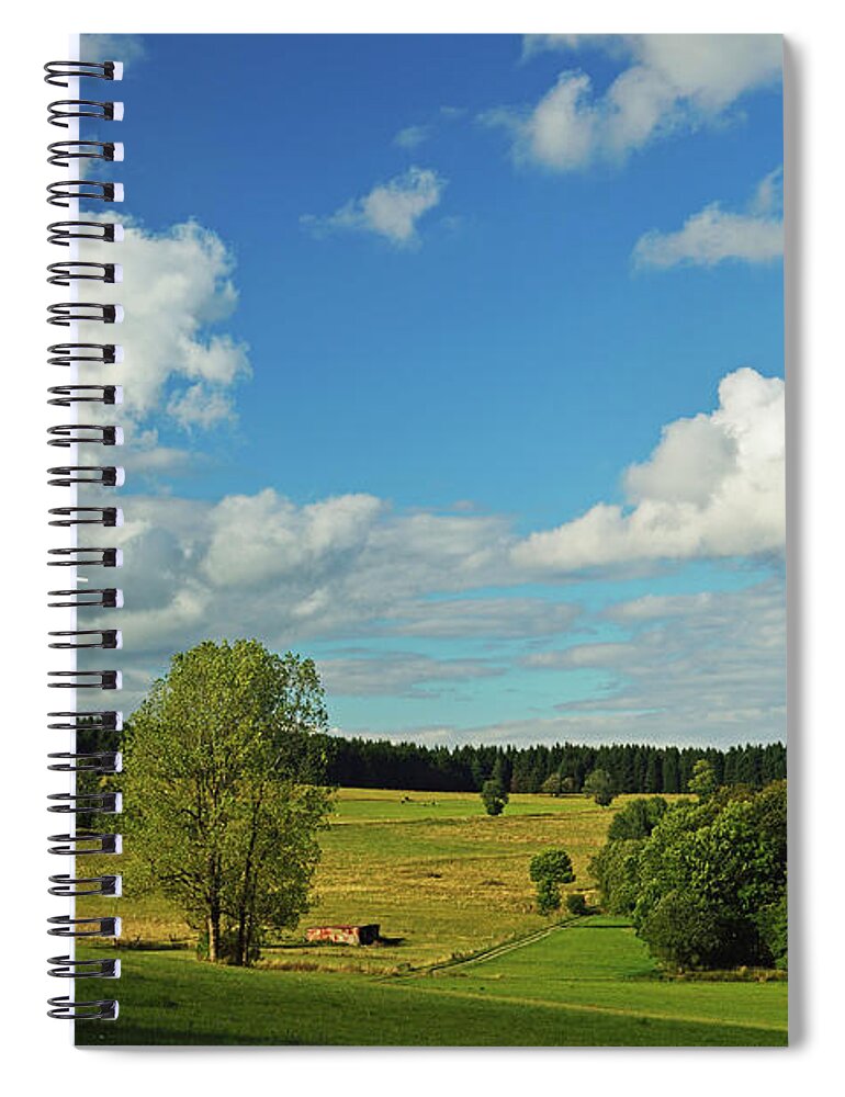 Scenics Spiral Notebook featuring the photograph Wind Turbines In The Westerwald by Jochen Schlenker