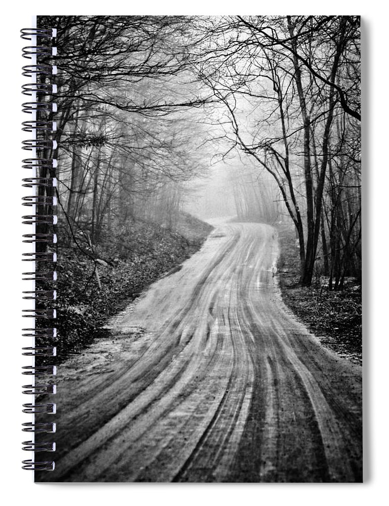 Dirt Road Spiral Notebook featuring the photograph Winding Dirt Road by Karol Livote