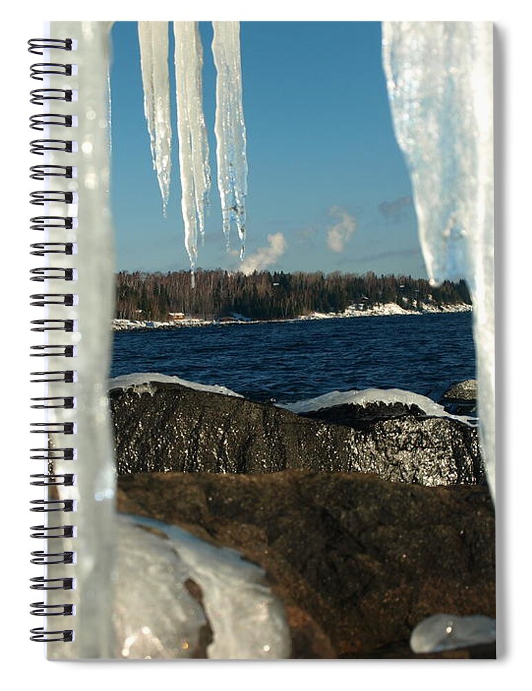 Peterson Nature Photography Spiral Notebook featuring the photograph Window into Minnesota by James Peterson