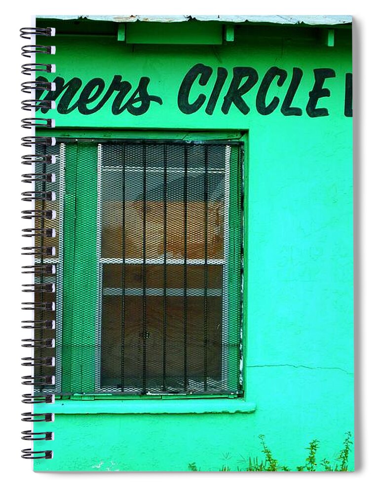 Winners Circle Lounge Spiral Notebook featuring the photograph Winner's Circle Lounge by Gia Marie Houck