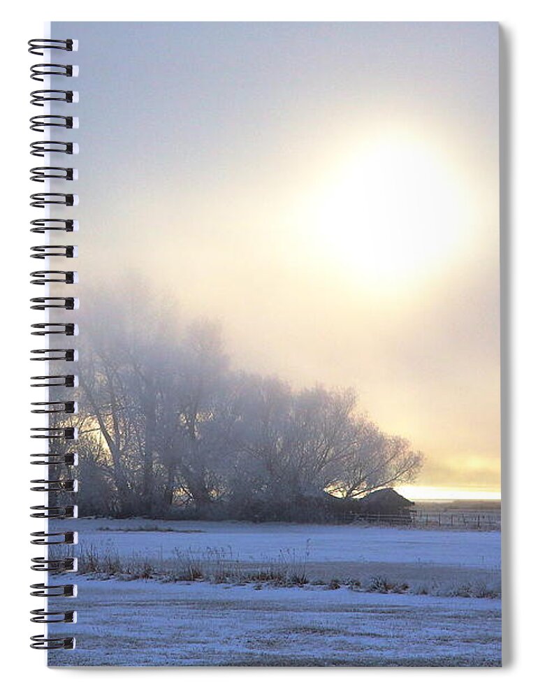 Bear Lake Spiral Notebook featuring the photograph Winter Mist by David Andersen
