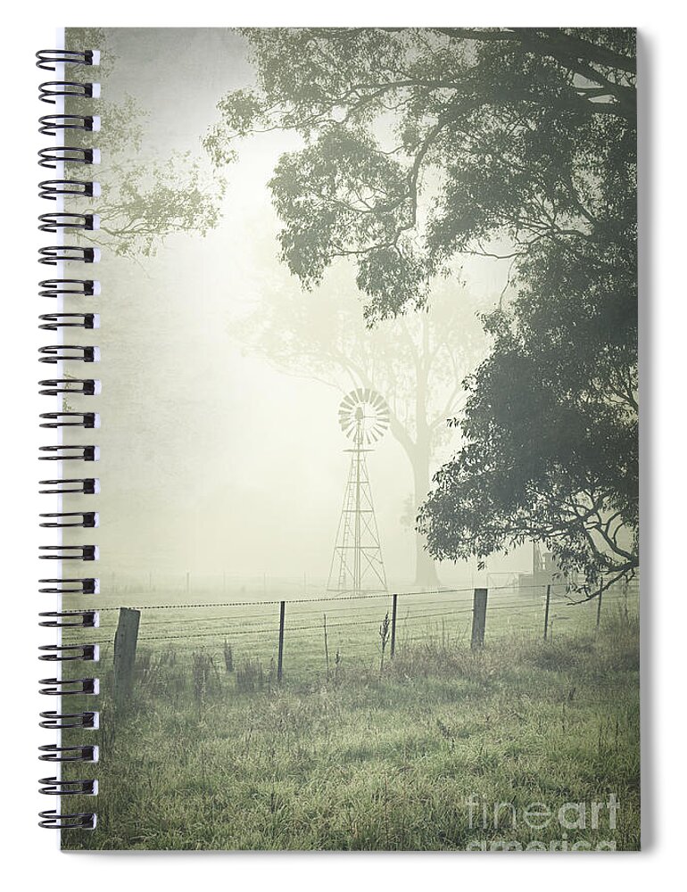 Winter Spiral Notebook featuring the photograph Winter Morning Londrigan 9 by Linda Lees