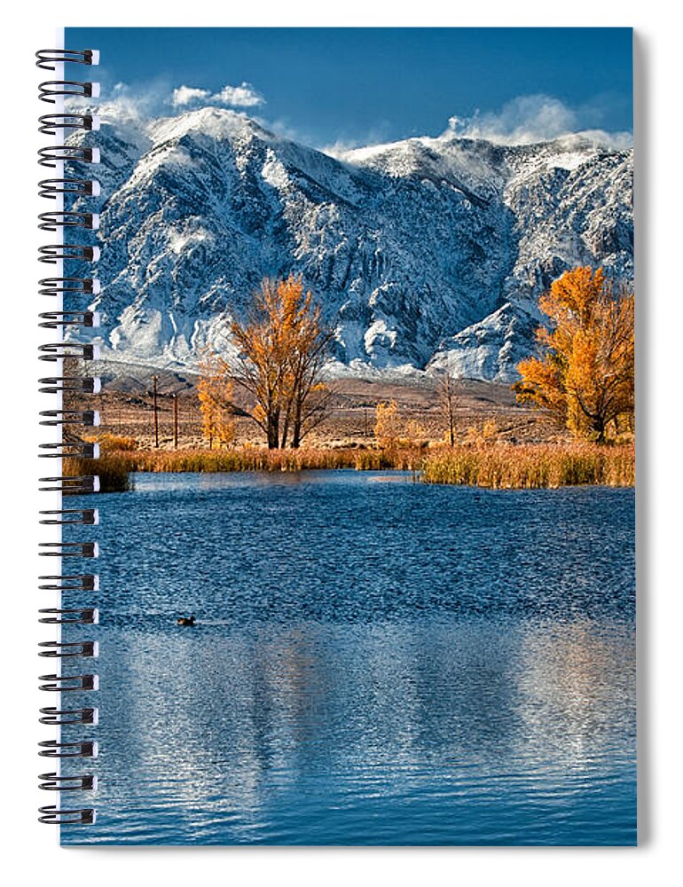 Lake Spiral Notebook featuring the photograph Winter or Fall by Cat Connor