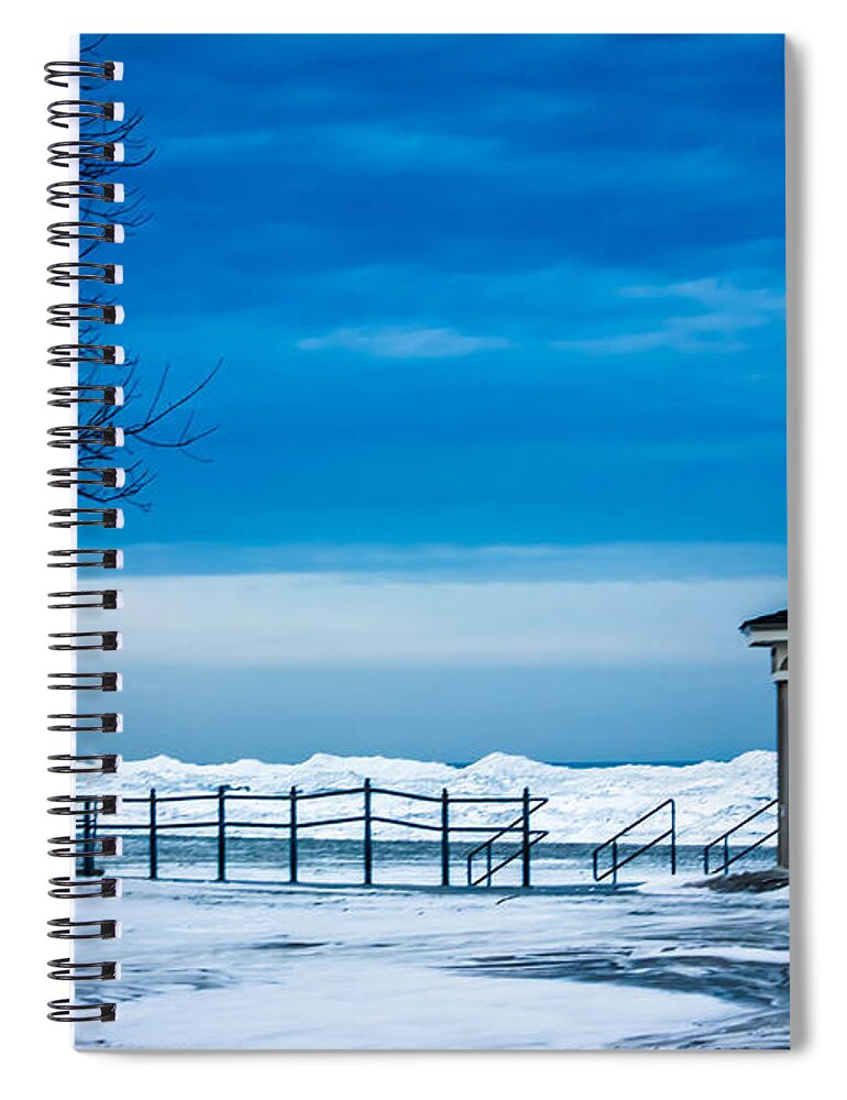 Winter Spiral Notebook featuring the photograph Winter Rhapsody by Sara Frank