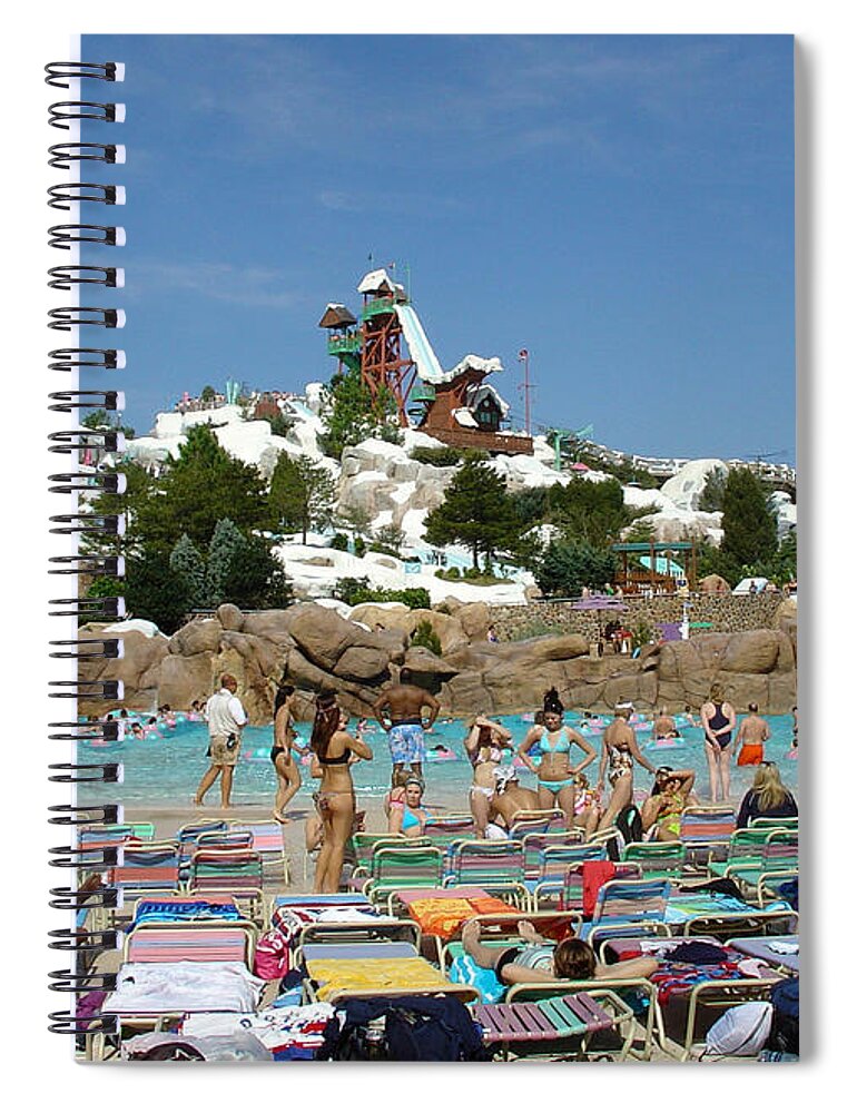 Blizzard Beach Spiral Notebook featuring the photograph Winter Shore Line by David Nicholls