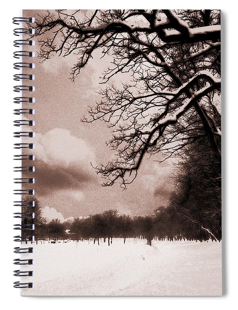 Winter Spiral Notebook featuring the photograph Winter Tale by Nina Ficur Feenan
