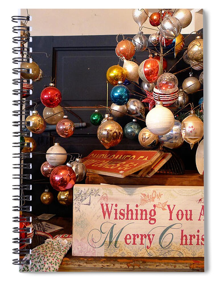 Christmas Spiral Notebook featuring the photograph Wishing You a Very Merry Christmas by Richard Reeve