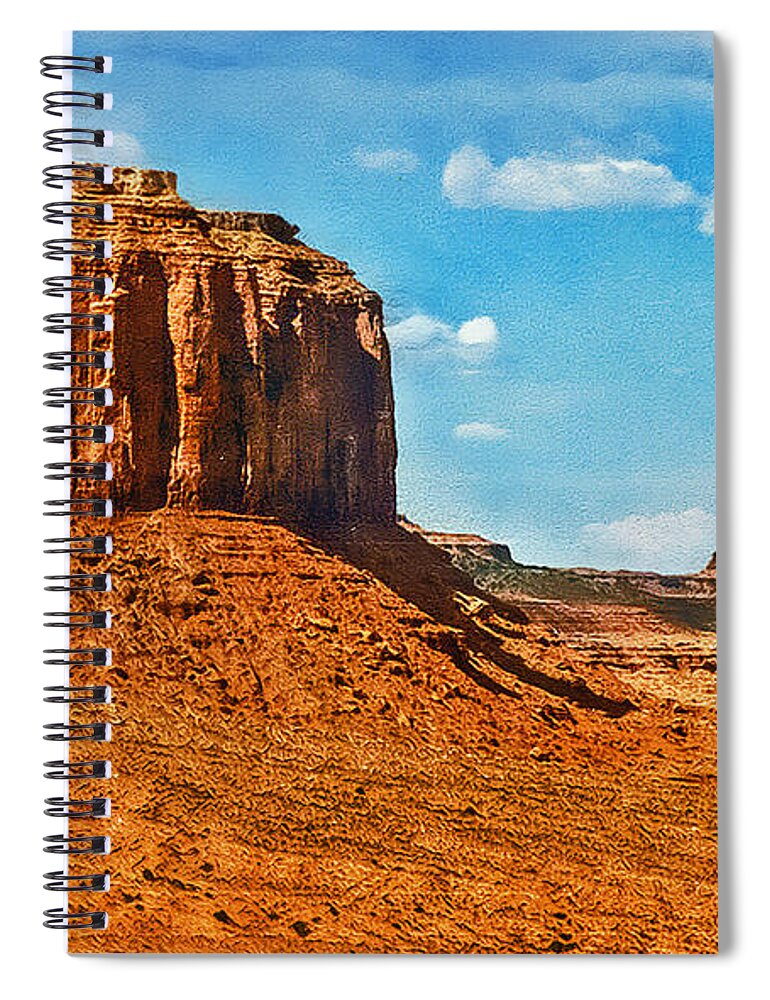 U.s.a. Spiral Notebook featuring the photograph Witnesses of Time by Hanny Heim