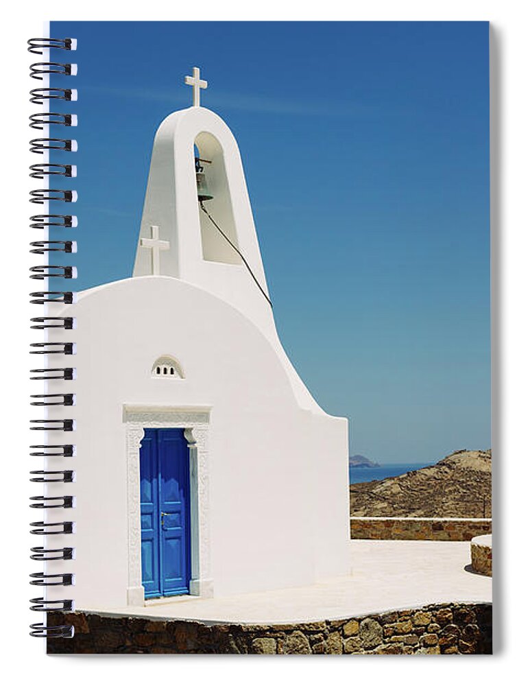 Mature Adult Spiral Notebook featuring the photograph Woman Tourist Photographing Traditional by Deimagine