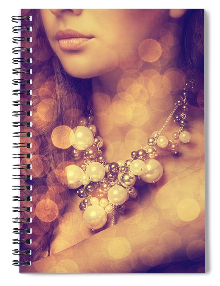 Decollete Spiral Notebook featuring the photograph Woman's Decollete by Jelena Jovanovic