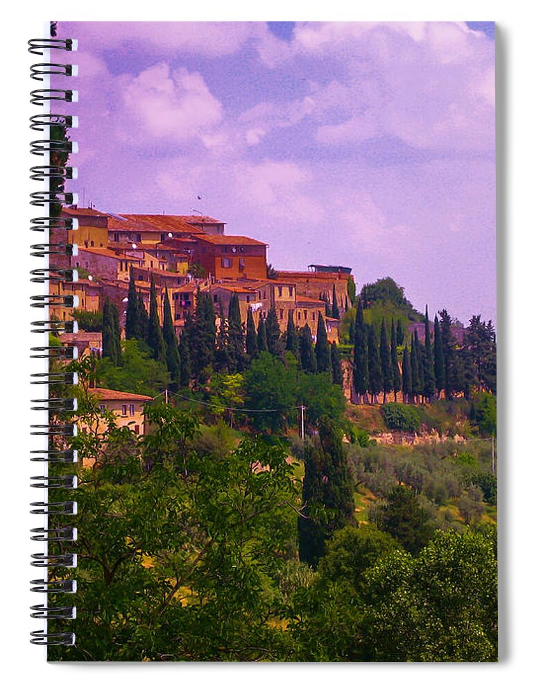 Tuscany Spiral Notebook featuring the photograph Wonderful Tuscany by Dany Lison