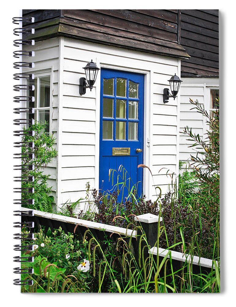 Address Spiral Notebook featuring the photograph Wooden house by Tom Gowanlock