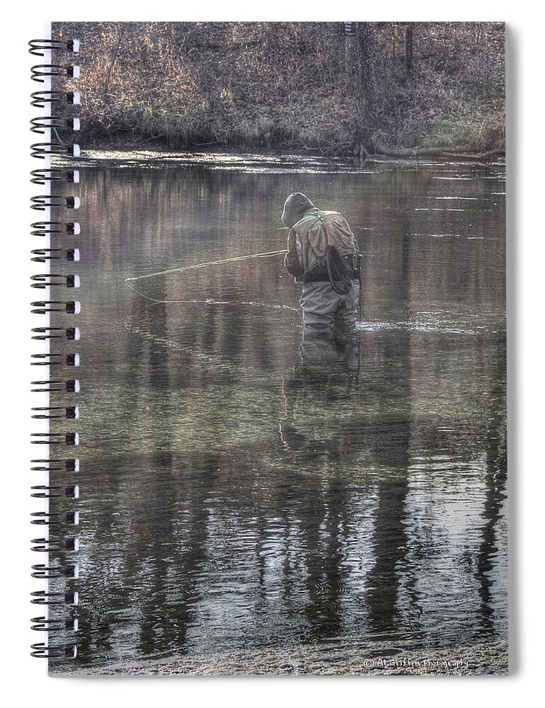 Trout Spiral Notebook featuring the photograph Working the Pool by Al Griffin