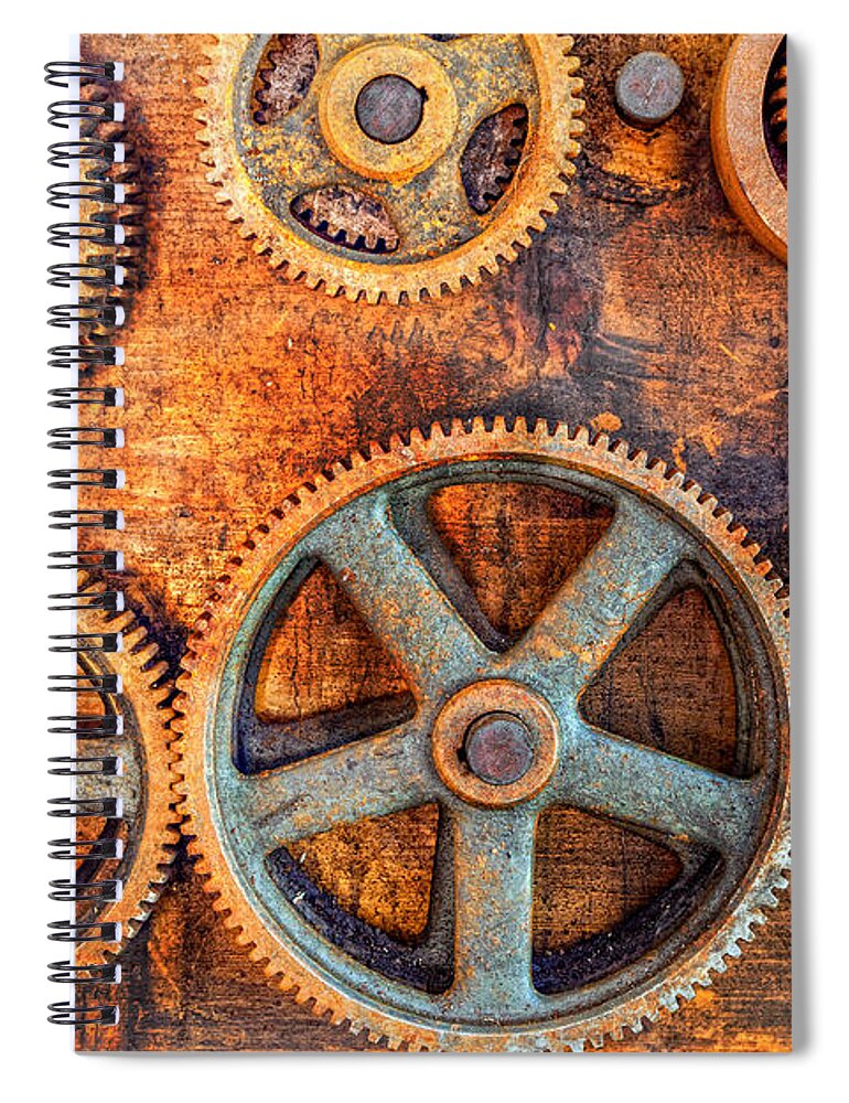 Abandoned Spiral Notebook featuring the photograph Workshop by Alexey Stiop
