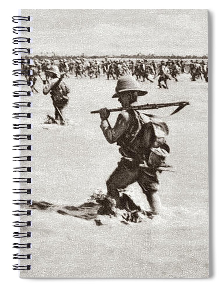 1915 Spiral Notebook featuring the photograph World War I Persian Gulf by Granger