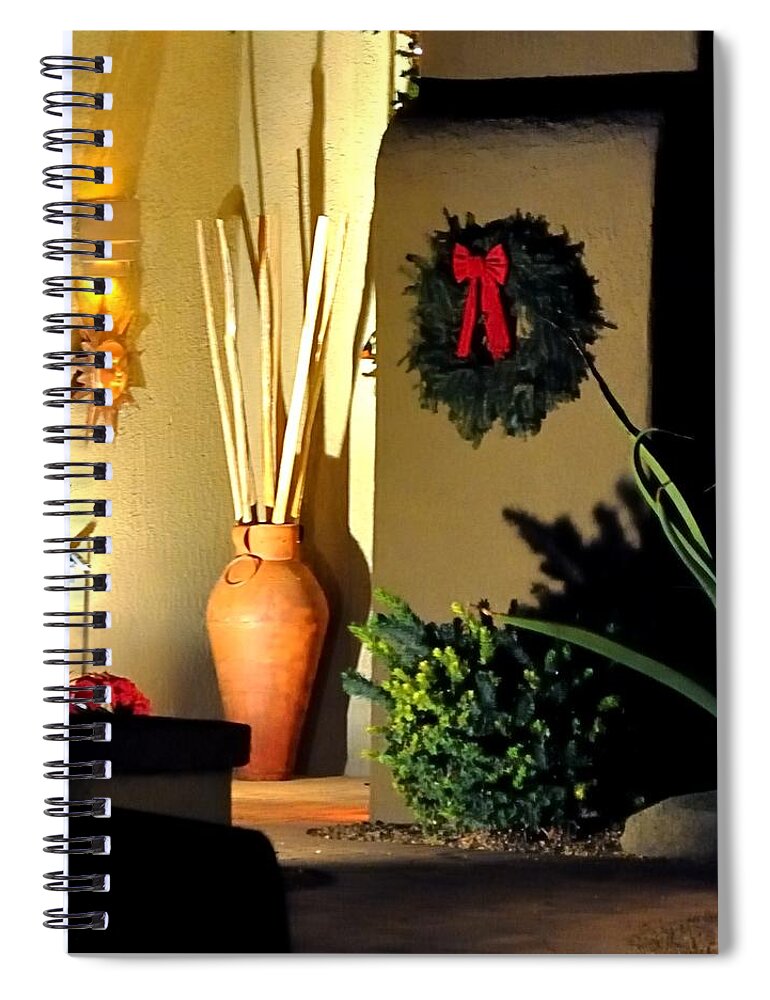 Arizona Spiral Notebook featuring the photograph Wreath Entry 12718 by Jerry Sodorff