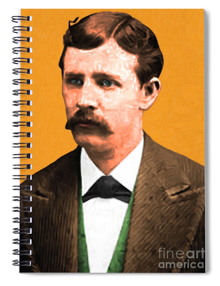 Celebrity Spiral Notebook featuring the photograph Wyatt Earp 20130518 by Wingsdomain Art and Photography