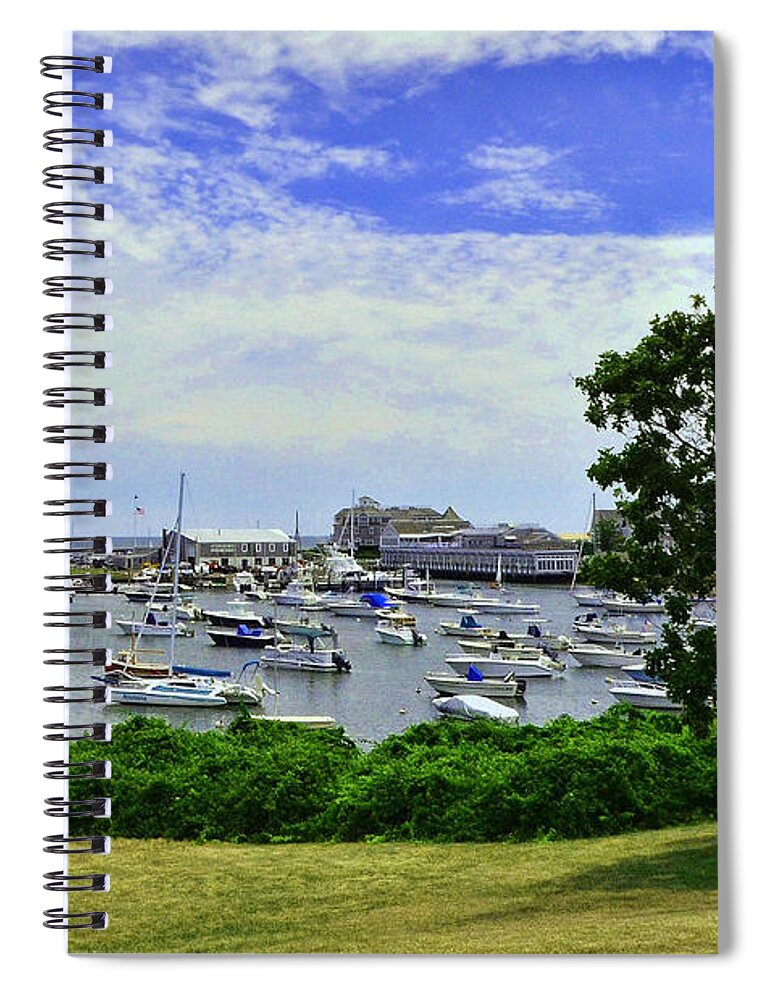 Wychmere Harbor Spiral Notebook featuring the photograph Wychmere Harbor by Allen Beatty