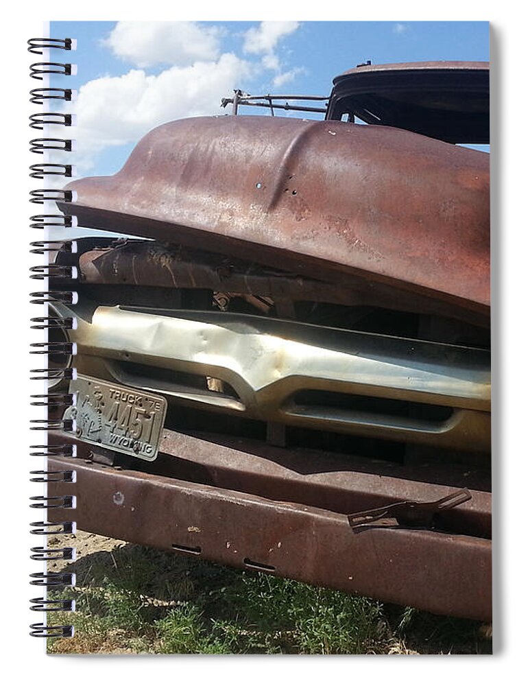 Wyoming Spiral Notebook featuring the photograph Wyoming Truck by Amanda Smith