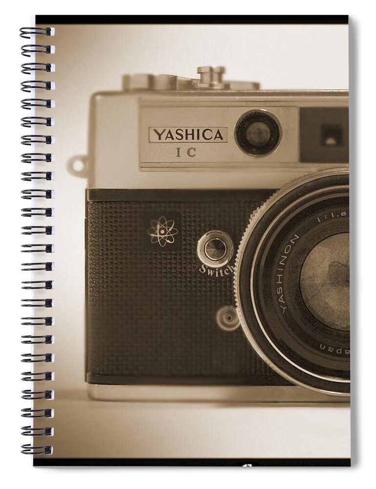 Classic Film Camera Spiral Notebook featuring the photograph Yashica Lynx 5000E 35mm Camera by Mike McGlothlen