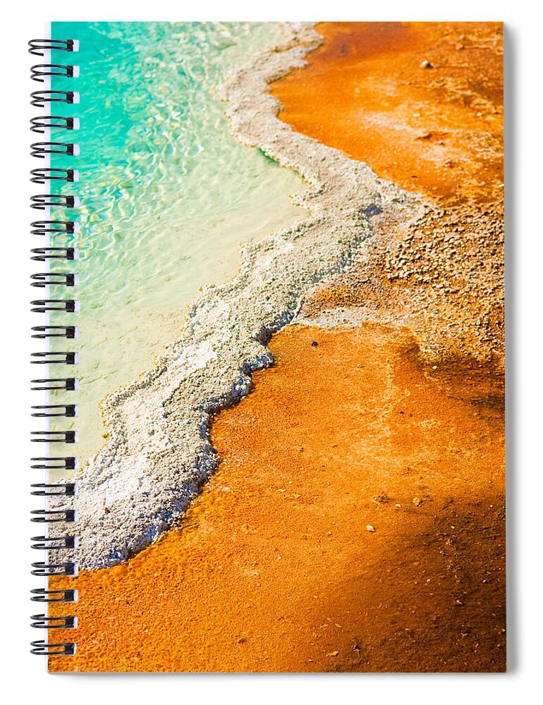 Yellowstone National Park Spiral Notebook featuring the photograph Yellowstone Abstract by Sebastian Musial