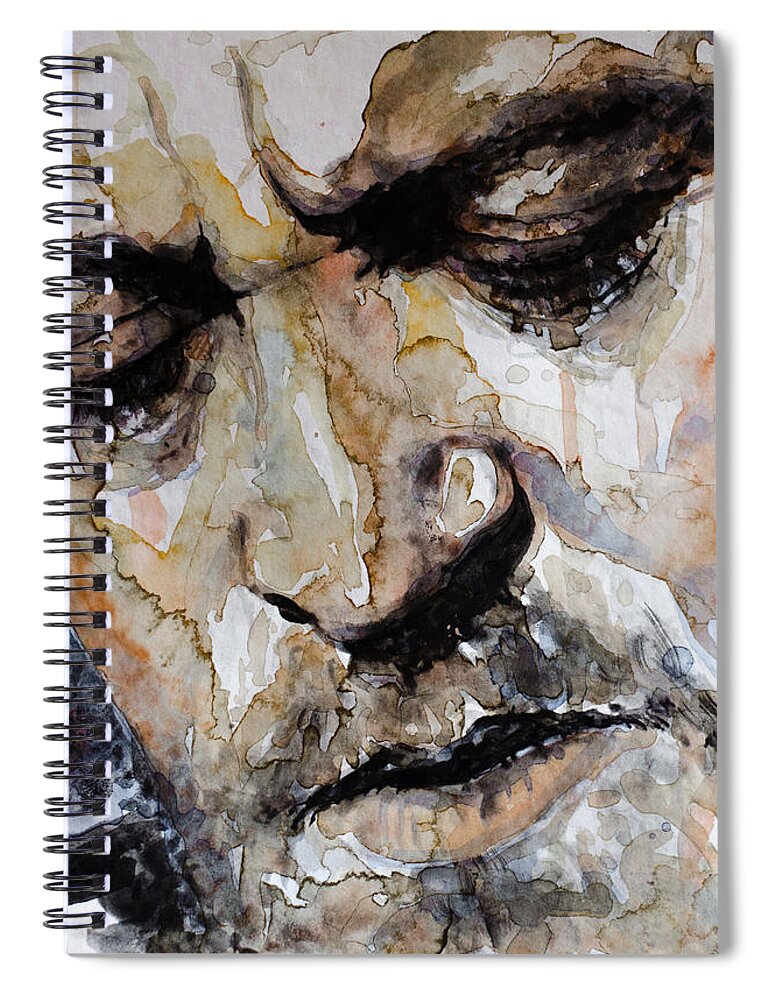 Joe Cocker Spiral Notebook featuring the painting You Are So Beautiful by Laur Iduc