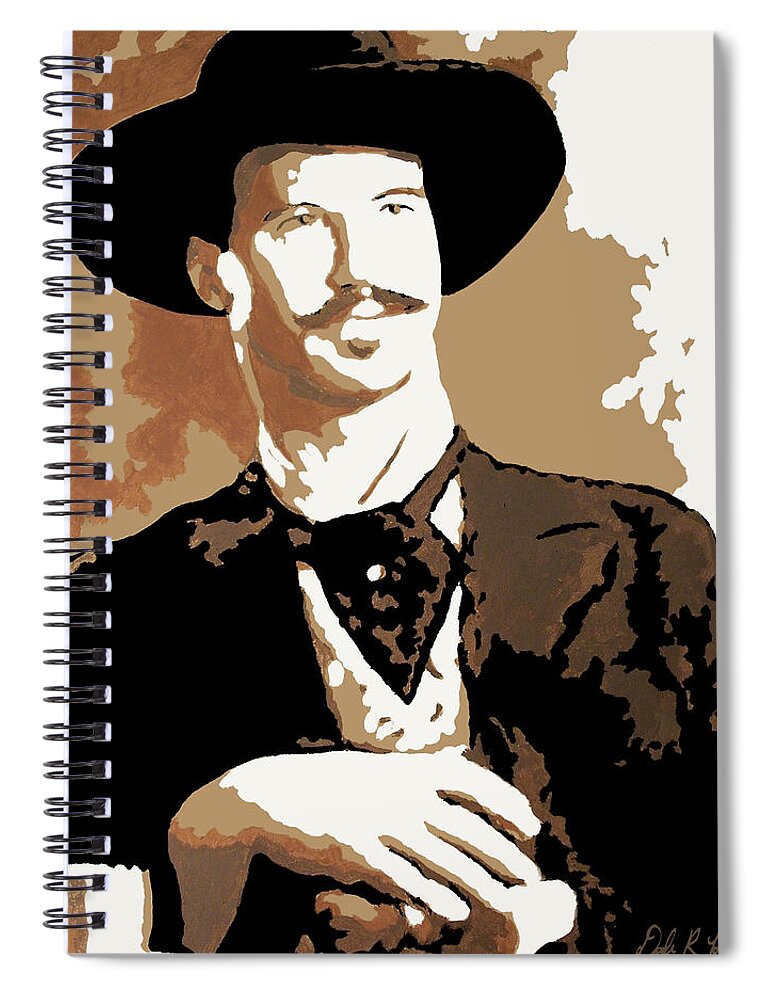 Film Spiral Notebook featuring the painting Your Huckleberry by Dale Loos Jr