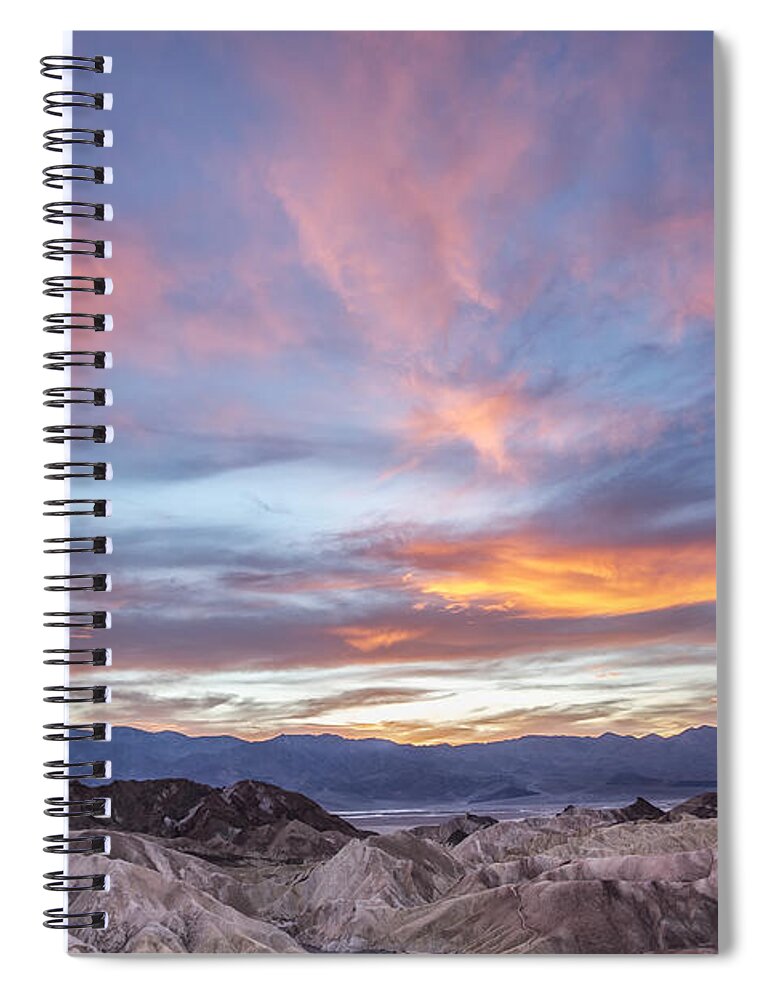 Horzontal Spiral Notebook featuring the photograph Zabriski Colors by Jon Glaser