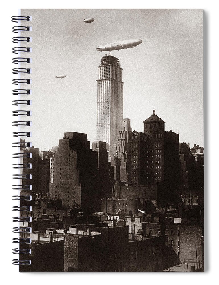 Zeppelin Spiral Notebook featuring the photograph Zeppelin 2 by Andrew Fare