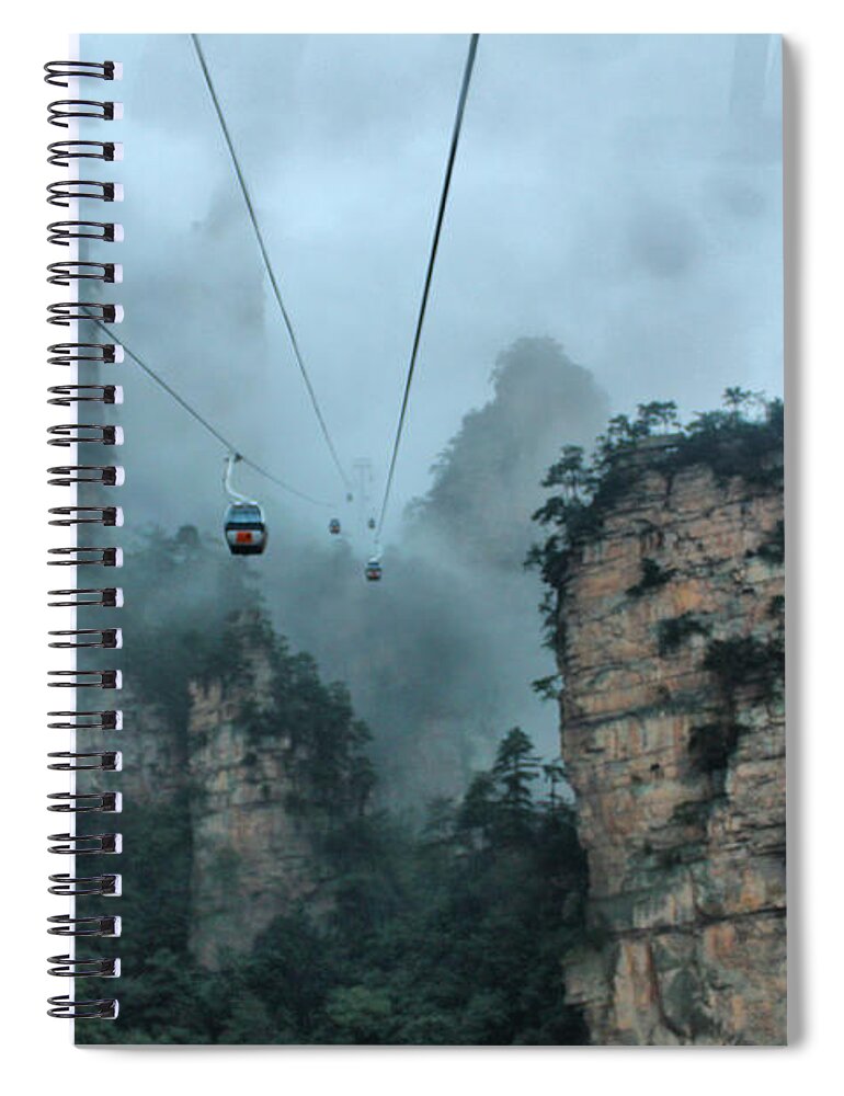 Tranquility Spiral Notebook featuring the photograph Zhangjiaji The Real Hallelujah Avatar by Pablo Omar Palmeiro