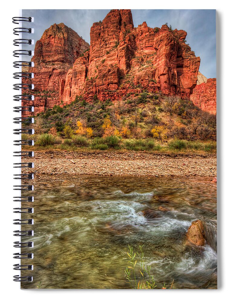 Zion Spiral Notebook featuring the photograph Zion Beauty by Beth Sargent