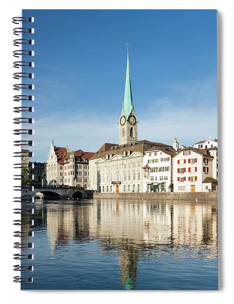 Zurich Spiral Notebook featuring the photograph Zurich by Jorg Greuel