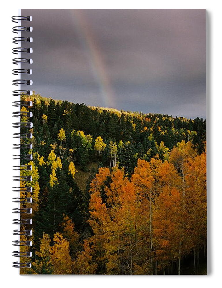Red River Spiral Notebook featuring the photograph Autumn Rainbow by Ron Weathers