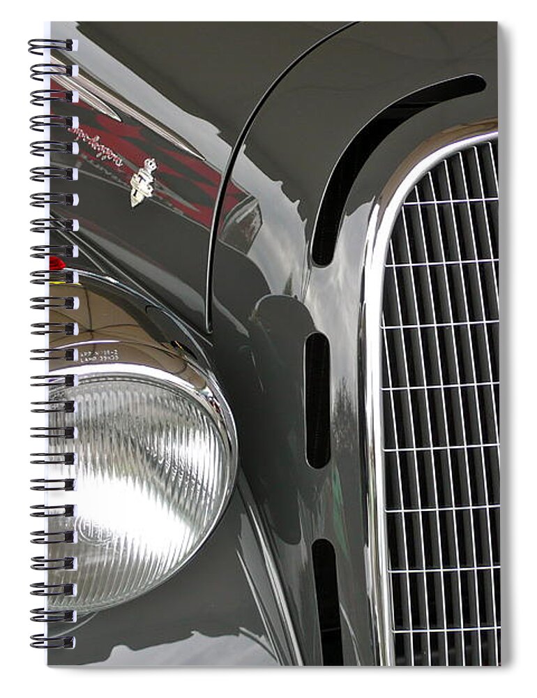 Car Spiral Notebook featuring the photograph Alfa Romeo #1 by Anna Ruzsan