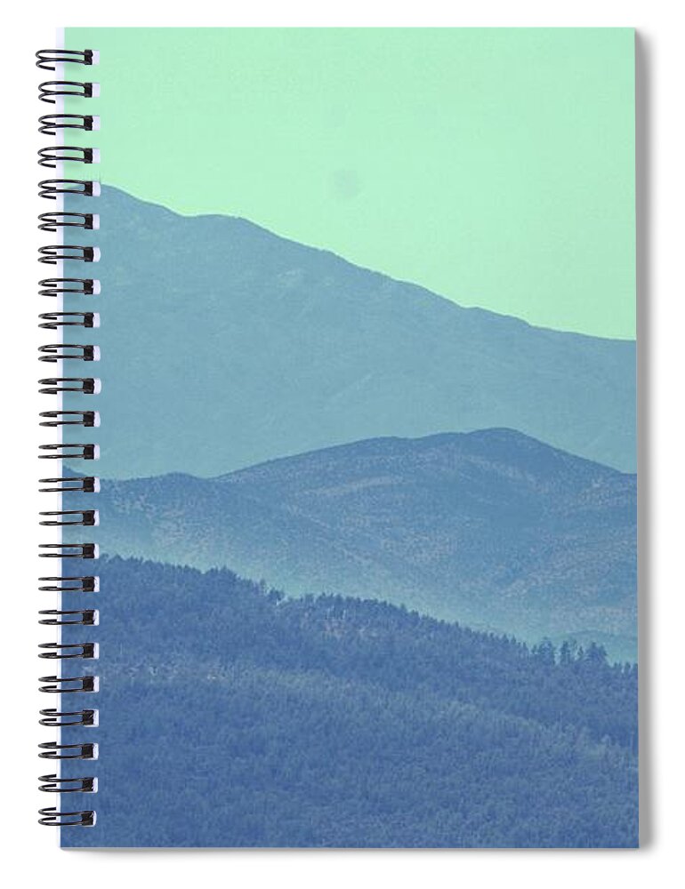 Blue Landscape Spiral Notebook featuring the photograph Blue on Blue by Julie Lueders 