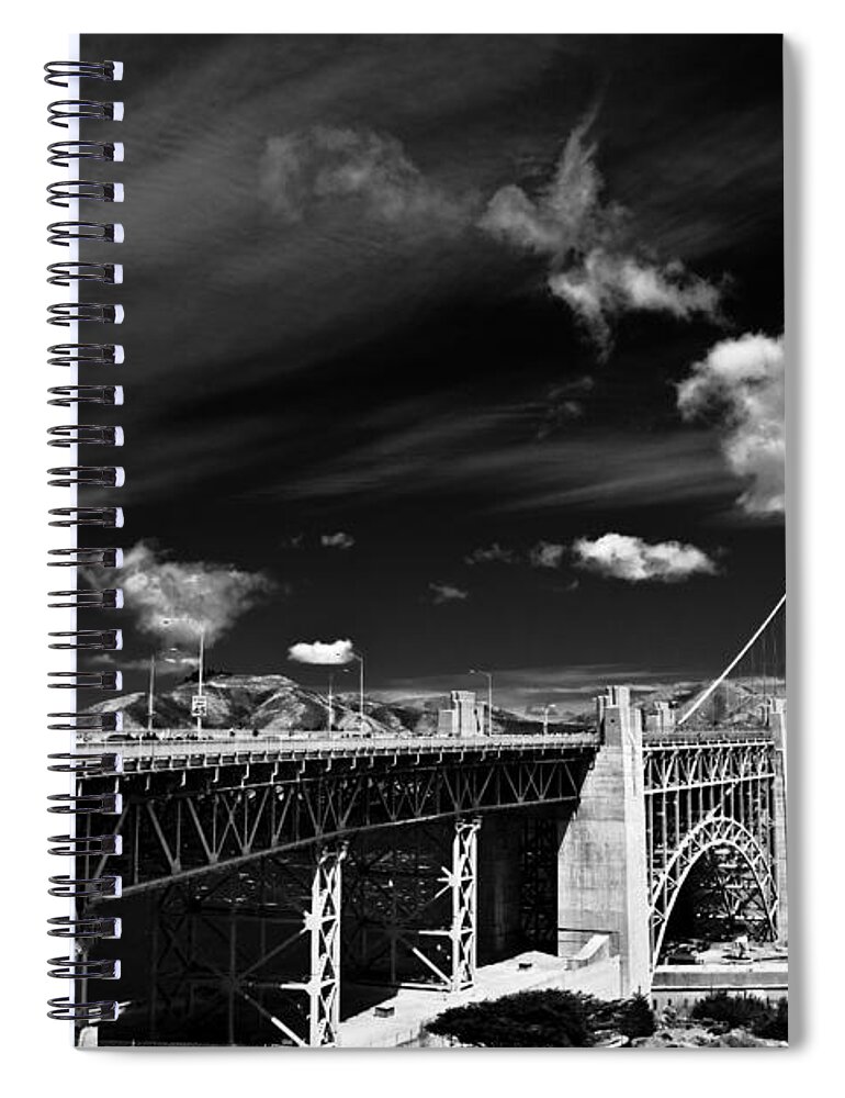Golden Gate Spiral Notebook featuring the photograph Golden Gate #2 by Ralf Kaiser