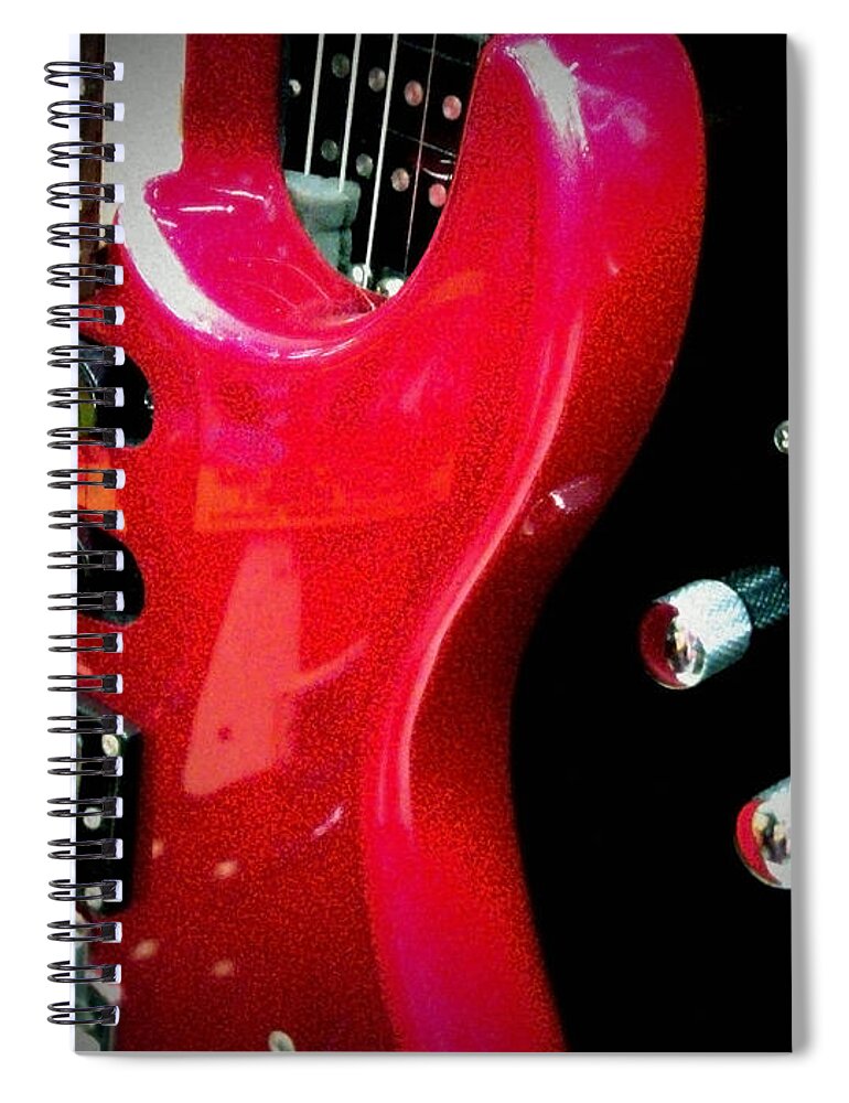 Music Spiral Notebook featuring the photograph Guitars #1 by Eena Bo
