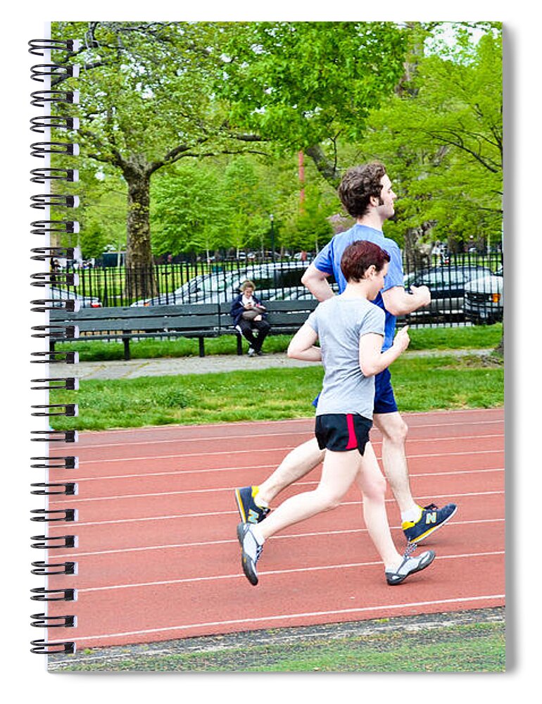 Athletes Spiral Notebook featuring the photograph Jogging #1 by Photo Researchers