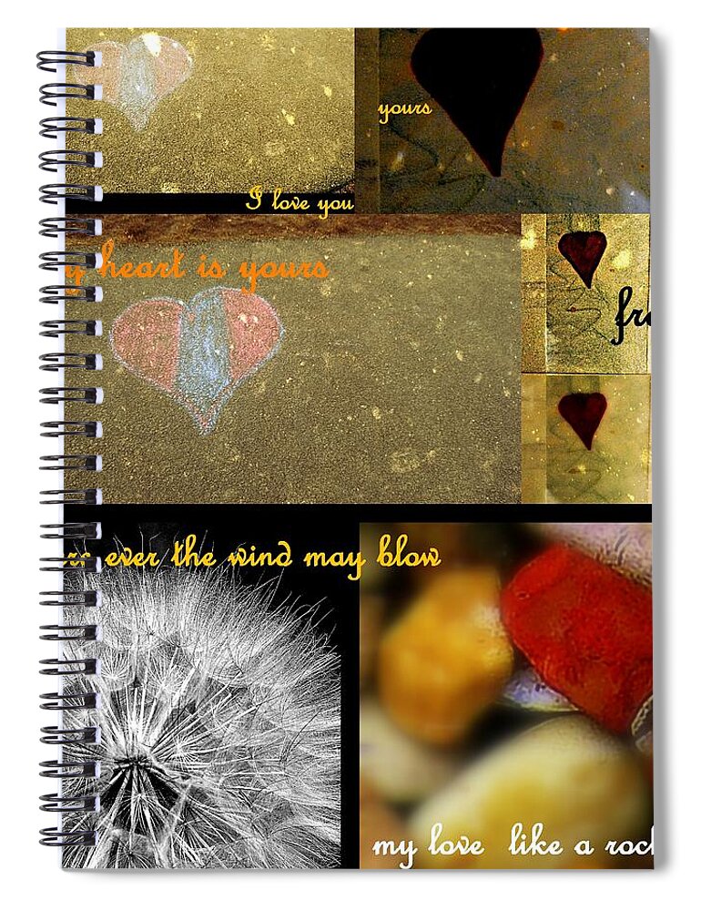 I Love You Spiral Notebook featuring the photograph Love by Marysue Ryan