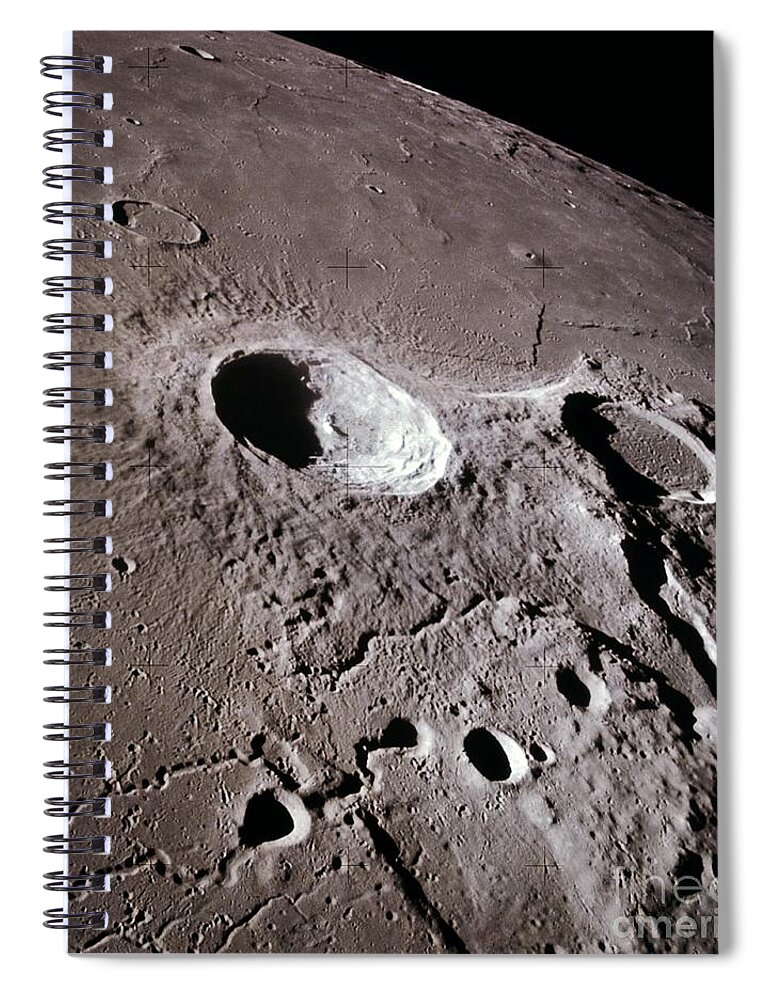 1971 Spiral Notebook featuring the photograph Lunar Surface by NASA Science Source