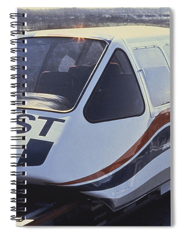 Train Spiral Notebook featuring the photograph Maglev Train, Japan #1 by Japan Airlines
