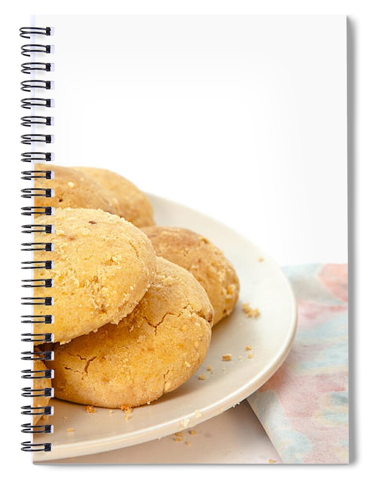 Afternoon Spiral Notebook featuring the photograph Moroccan biscuits #1 by Tom Gowanlock