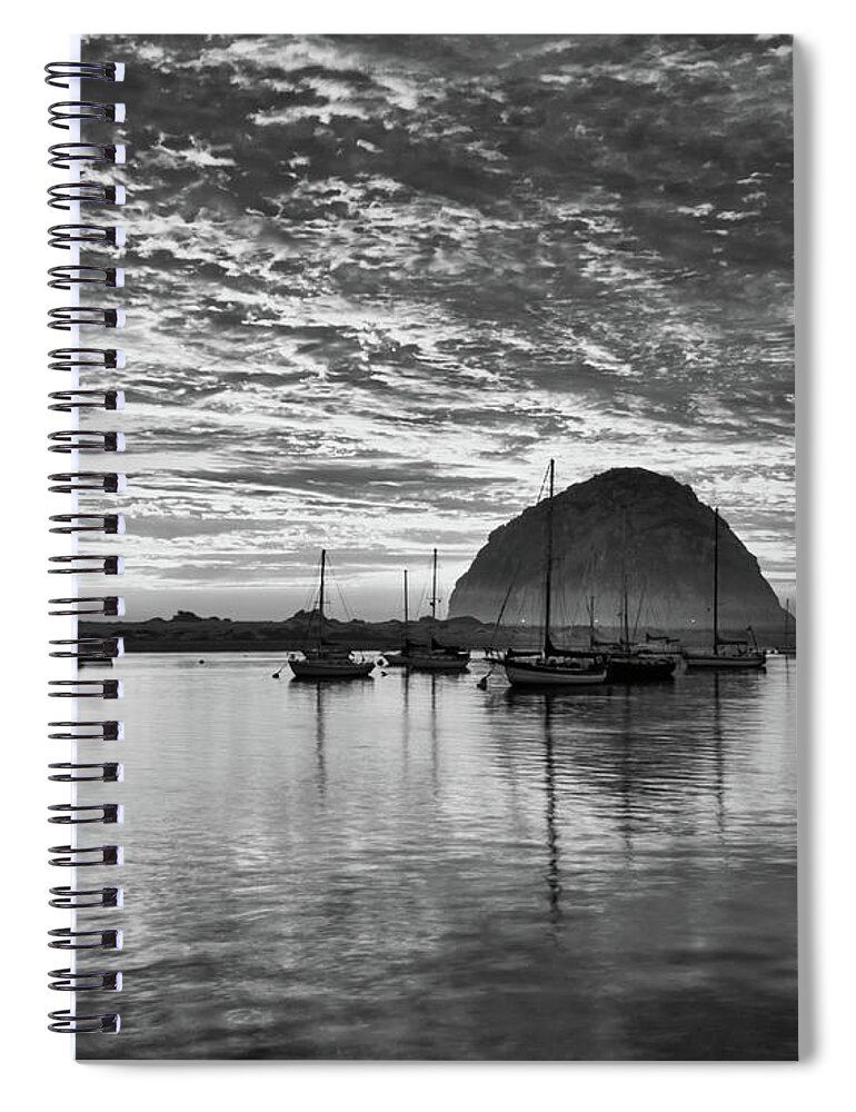 Morro Bay Spiral Notebook featuring the photograph Morro Bay on Fire #1 by Beth Sargent