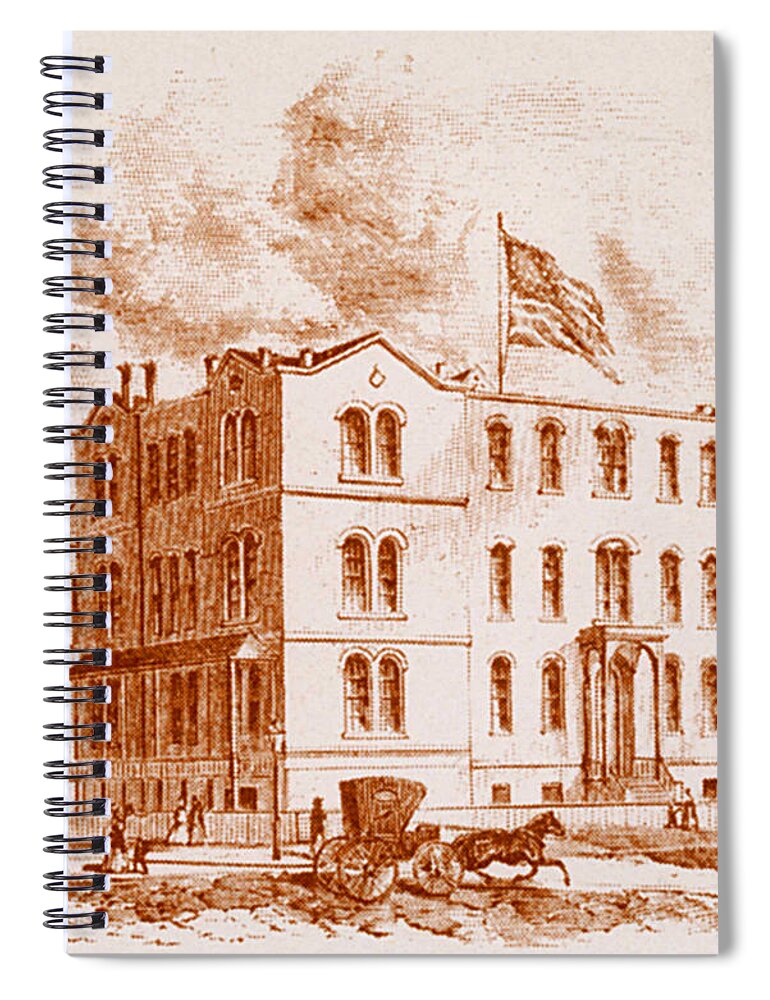 History Spiral Notebook featuring the photograph Nursery And Childs Hospital, New York #1 by Science Source